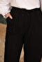 Black Elastic Waist Denim Jeans - 3