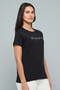 Embellished T-Shirt with Crew Neck and Short Sleeves - 5