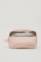 Unisex Pink Print Detail Toiletry Pouch