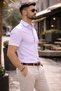 Men's Short Sleeve Slim Fit Oxford Shirt Cotton Summer Slim Fit Modern Sport Stylish Shirt - 3