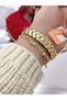 Steel Strap 2 Year Warranty 3 Atm Waterproof Women's Wristwatch + Bracelet Gift - 7