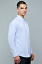قميص سادة بياقة بأزرار وأكمام طويلة - 4