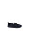104 Women's Black Buckled Macramé Knitted Loafers Shoes