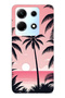 Infinix Note 30 Compatible Palmiye Patterned Transparent Phone Case