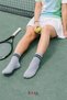 3 Pairs of Unisex Cotton Striped College Tennis Socks - 4
