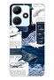 Infinix Hot 30I Compatible Shark and Ocean Theme Patterned Transparent Phone Case