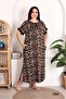 Women's Plus Size Ripped Buttoned Pocketed Long Dress Nightgown
