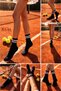 3 Pairs of Unisex Cotton Striped College Tennis Socks - 5
