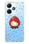 حافظة هاتف شفافة متوافقة مع هاتف Infinix Hot 30i من نوع Strawberry Hello Kitty منقوش