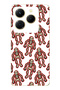 Infinix Hot 40I Compatible Skeleton D Patterned D Patterned Transparent Phone Case