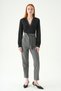 Anthracite Double Button Belted Trousers 8407A - 3