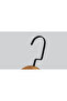 Wooden (Lama Black Hook) Hangers for Shirts, Trousers, Hangers in Walnut Color 8 Pieces - 2