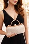 Evening Dress Bag Gold Gold Drop Stone Bright Color Handle Stone Women's Evening Dress Bag Wedding Engagement Party Bag
