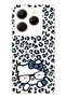 Infinix Hot 40I Compatible Kitty Patterned Transparent Phone Case