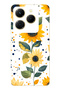 Infinix Hot 40I Compatible Sunflower Patterned Patterned Transparent Phone Case