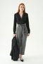 Anthracite Double Button Belted Trousers 8407A - 6