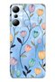 Infinix Hot 20I Compatible Lale Floral Print Transparent Phone Case