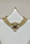 Multi-Chain Pearl Detailed Heart Necklace - 2