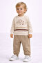 Baby Boy Elephant Embroidered 2-Piece Tracksuit Set – 2Yarn m Transitional Bottom Top 2-Piece Set 3-12 Months