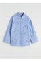 Lcw Girls Studio Blue Bow Detail Striped Girl's Poplin Shirt - 3