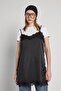 Women's Black Lace Detailed Satin Strap Blouse 31015 - 3