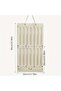 2-Tier Stylish Felt Hair Accessory Organizer Bag -Wall Mount Storage for Hairpins & More - 3