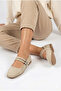 Pointed Toe Double Buckled Women's Ballet Flats Comfortable Daily & Stylish Shoes
