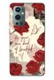 One Plus 9 Pro Compatible Red Rose Patterned Transparent Phone Case