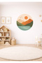 Nature Scenery Children's Room Wall Sticker Set in Soft Pastel Colors - 6