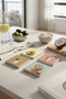 Colorful Coconut and Avocado Themed Natural Stone Travertine Coasters Set of 4 - 3