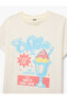 Cotton Short Sleeve Crew Neck Printed T-Shirt - 6