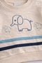 Baby Boy Elephant Embroidered 2-Piece Tracksuit Set – 2Yarn m Transitional Bottom Top 2-Piece Set 3-12 Months - 5