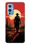 حافظة هاتف شفافة متوافقة مع One Plus 9 Cowboy Sunset منقوش