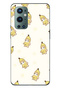 حافظة هاتف شفافة متوافقة مع One Plus 9 Pro من نوع Banana Costume Cat منقوش