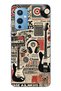 One Plus 9 Compatible Music Collage Patterned Transparent Phone Case