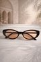 Unisex Women's and Men's Uv400 Protected Cat Eye Sunglasses with Case and Cleaning Cloth as a Gift - 2