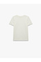 Cotton Short Sleeve Crew Neck Printed T-Shirt - 5