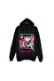 Demon Slayer - Mitsuri Kanroji - Anime Printed Unisex %100 Cotton Black Hooded Sweatshirt