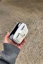 White Faux Leather Card Holder Wallet with Horizontal Mechanism - 5