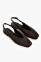 Women's Noya Brown Suede Ballet Flats - 3