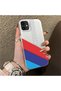 iPhone 12 Mini Compatible Silicone Edge Hard Back Anti-Fall Case Bmw Patterned