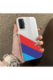 Oppo A54 4g Compatible Silicone Edge Hard Back Anti-Fall Case Bmw Patterned