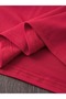 Women's Burgundy Bow Printed Oversized T-Shirt Loose Fit - 3