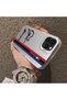 iPhone 11 Pro Max Compatible Silicone Edge Hard Back Anti-Fall Phone Case Bmw Patterned - 3