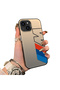 iPhone 13 Mini Compatible Silicone Edge Hard Back Anti-Fall Case Bmw Patterned - 3