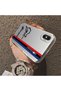 Silicone Edge Hard Back Anti-Fall Phone Case Compatible with iPhone X Bmw Patterned - 3