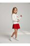 Girl's Cotton Piece, Character Printed Polka Dot Piece Skirt Set - 6