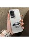 Oppo A5 4g Compatible Silicone Edge Hard Back Anti-Fall Phone Case Mercedes Patterned