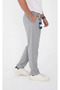 Men's Summer Striped Seersucker Baggy Trousers Relaxed Fit Stretchy Seersucker Fabric Gray - 5