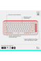 POP ICON Wireless Keyboard & Mouse Combo - Rose & Off-White - 5